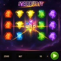 Betovo - Starburst Slot Game - Kolorowe symbole i częste wypłaty